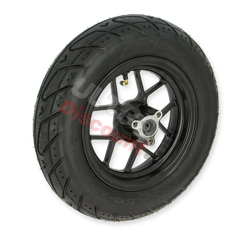 Roue Avant Complète 3.50-10 NOIRE pour Skyteam Skymini (Euro4 et Euro5), Pièces Skymini Monkey - Gorilla