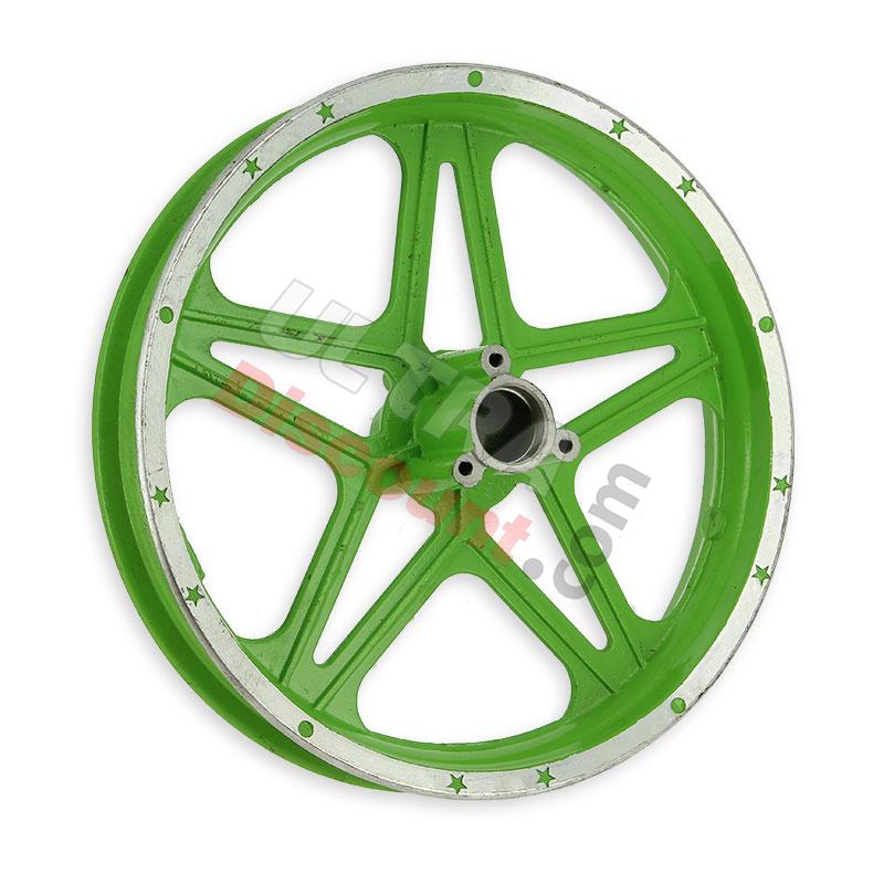 Jante arrière verte pocket bike Cross (10'', type 1 ), Pièces Pocket Cross Jante arrière verte pocket bike Cross (10'', type 1 ), Pièces Pocket Cross