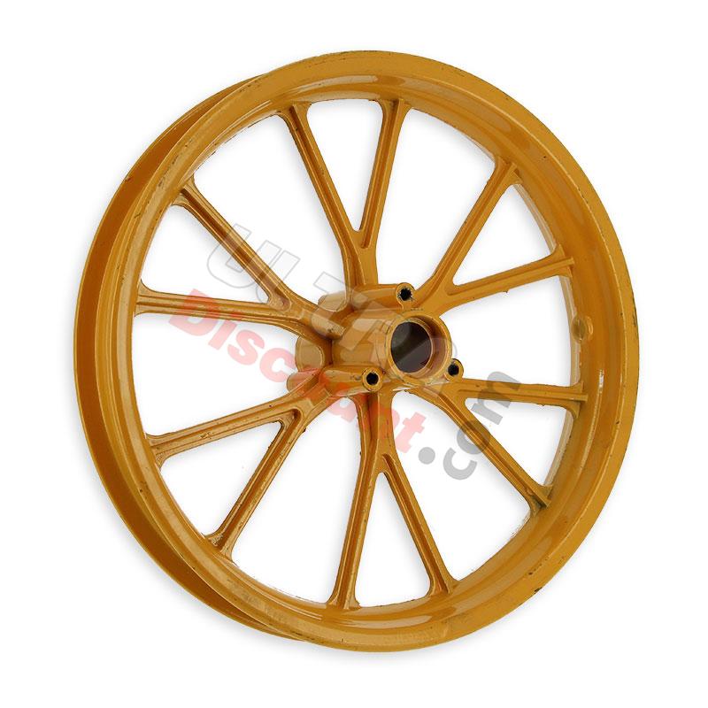 Jante avant jaune pocket bike Cross (10'', type 2 ), Pièces Pocket Cross Jante avant jaune pocket bike Cross (10'', type 2 ), Pièces Pocket Cross
