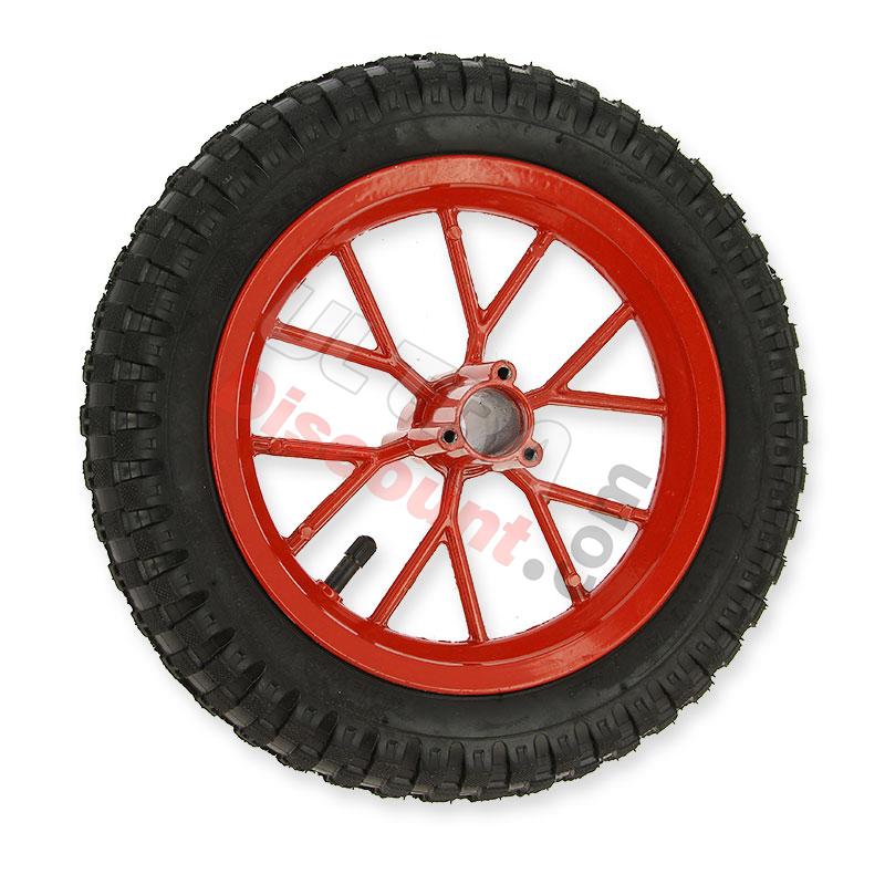 Roue arrière complète pocket bike Cross (8'' rouge), Pièces Pocket Cross Roue arrière complète pocket bike Cross (8'' rouge), Pièces Pocket Cross