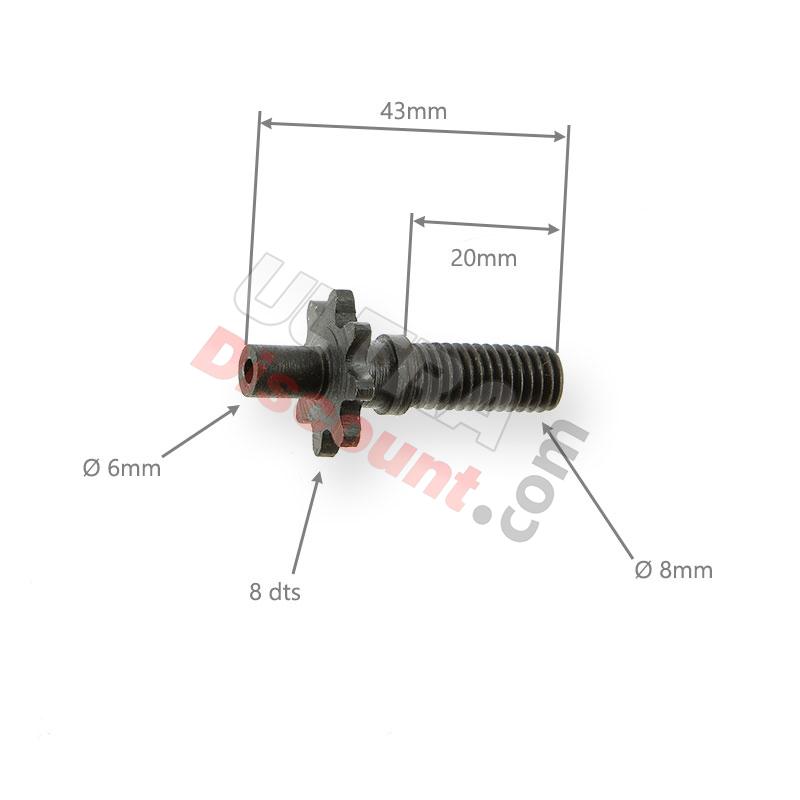 Pignon renforcé de 8 dents  petit pas ( type B ), Pièces Polini 911 GP3