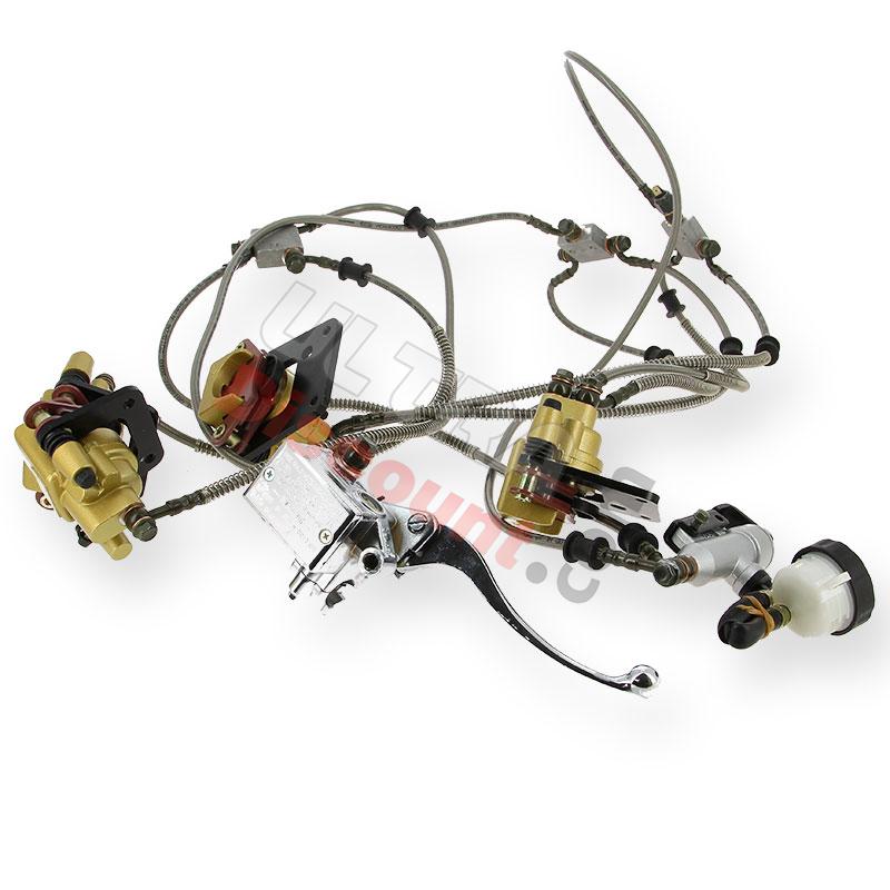 Kit frein hydraulique complet pour quad Spy Racing 350cc F3, Pièces Quad SPY350F3