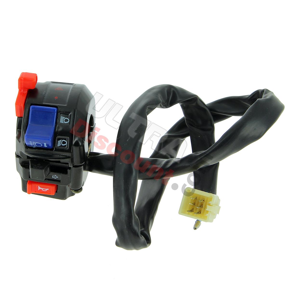 Commodo gauche pour Quad Shineray 200cc (XY200ST-9), Pièces Shineray 200 ST9 Commodo gauche pour Quad Shineray 200cc (XY200ST-9), Pièces Shineray 200 ST9