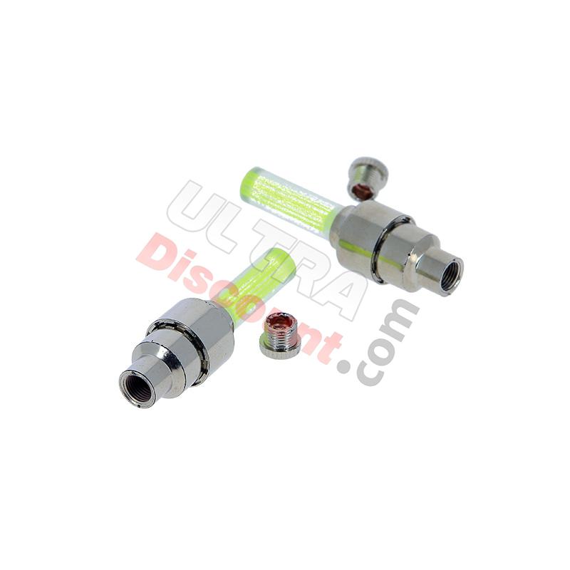 Paire de Bouchons de Valves Lumineux pour Pocket ZPF, Pièces Racing pocket ZPF