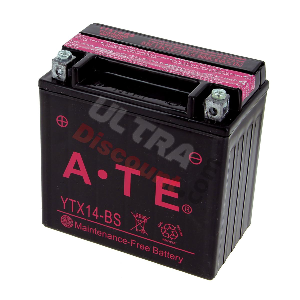 Batterie YTX14-BS pour Quad Shineray 350cc (XY350ST-E), Pièces Shineray 350cc Batterie YTX14-BS pour Quad Shineray 350cc (XY350ST-E), Pièces Shineray 350cc