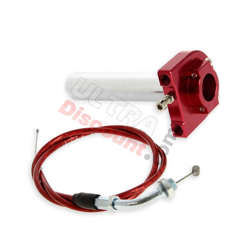 Tirage rapide de qualité Rouge + Cable, Pièces Pocket Supermotard Tirage rapide de qualité Rouge + Cable, Pièces Pocket Supermotard