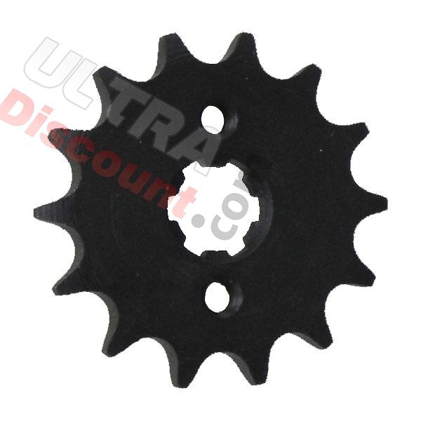 Pignon 14 dents pour TREX 50cc à 125cc (420), Pièces Trex Skyteam