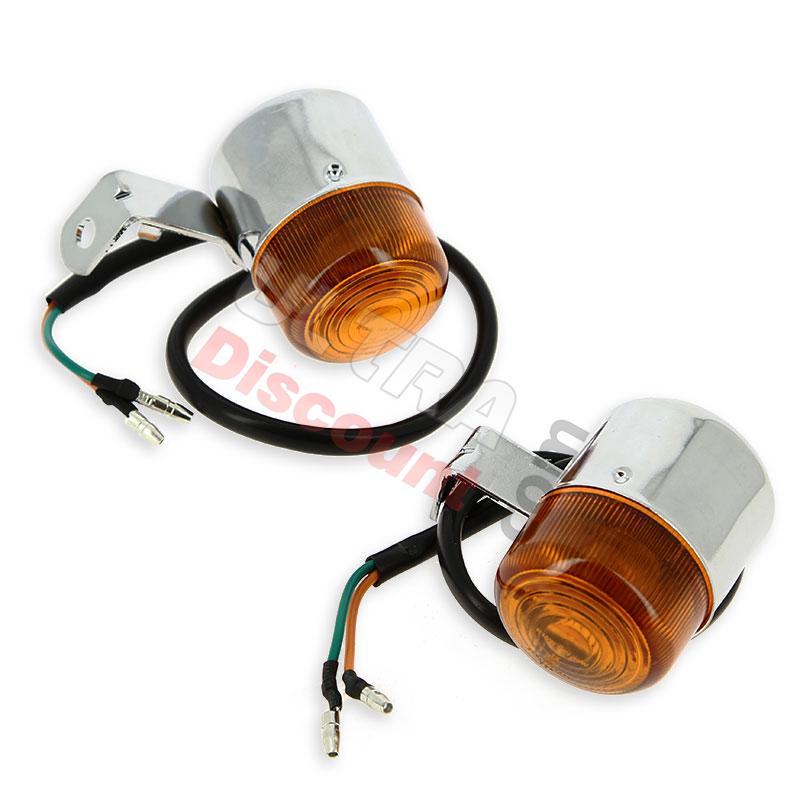 Clignotant Tuning Avant - Arrière T-REX 50cc et 125cc Orange, Pièces Trex Skyteam Clignotant Tuning Avant - Arrière T-REX 50cc et 125cc Orange, Pièces Trex Skyteam