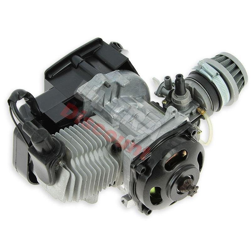 Moteur Complet 47cc + filtre Racing, Pieces pocket quad