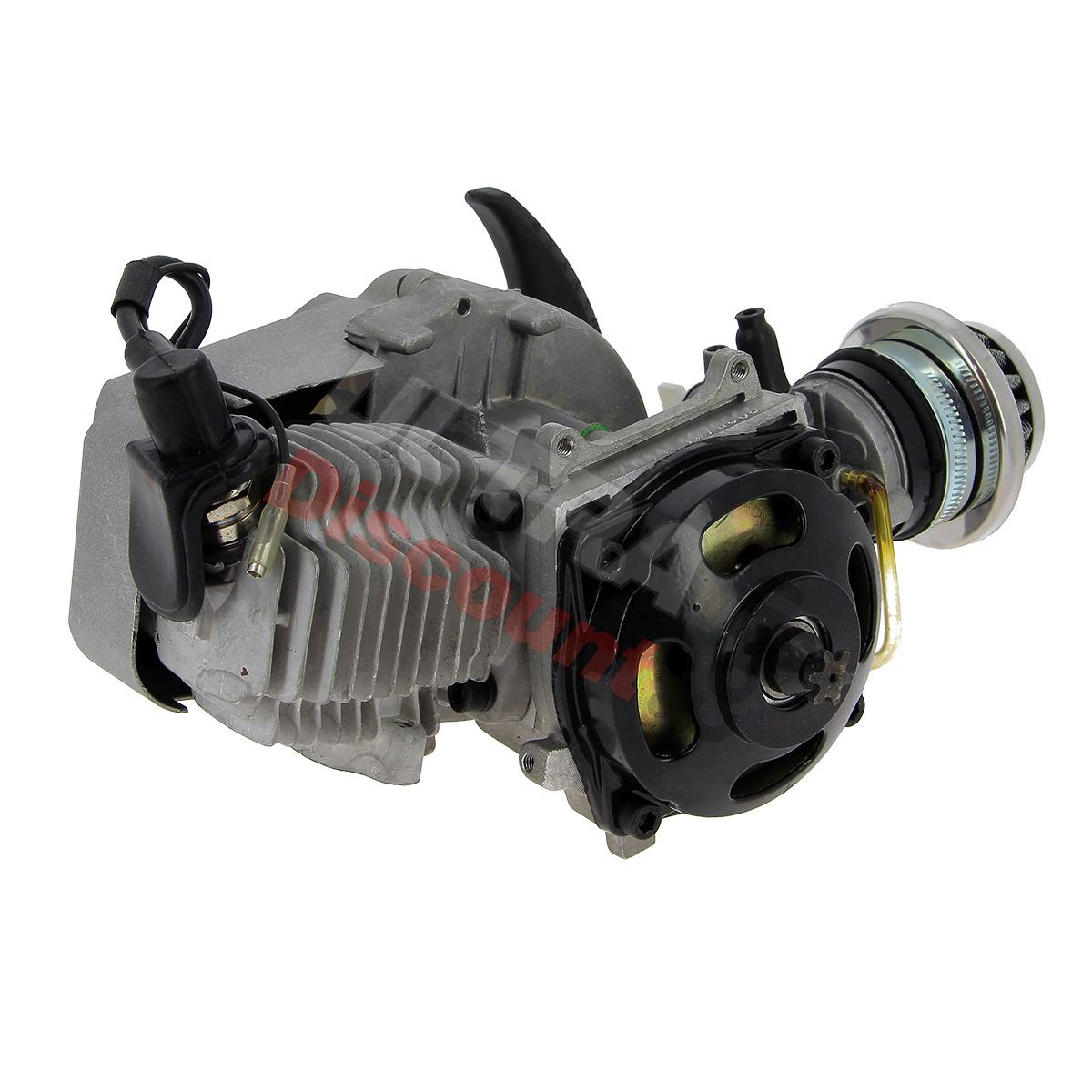 Moteur d'Origine Complet 49cc avec Cloche Noire pour Pocket Quads, Pieces pocket quad Moteur d'Origine Complet 49cc avec Cloche Noire pour Pocket Quads, Pieces pocket quad