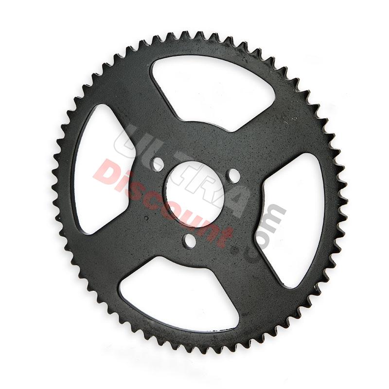 Couronne pocket quad petit pas renforcée de 62 dents, Pieces pocket quad