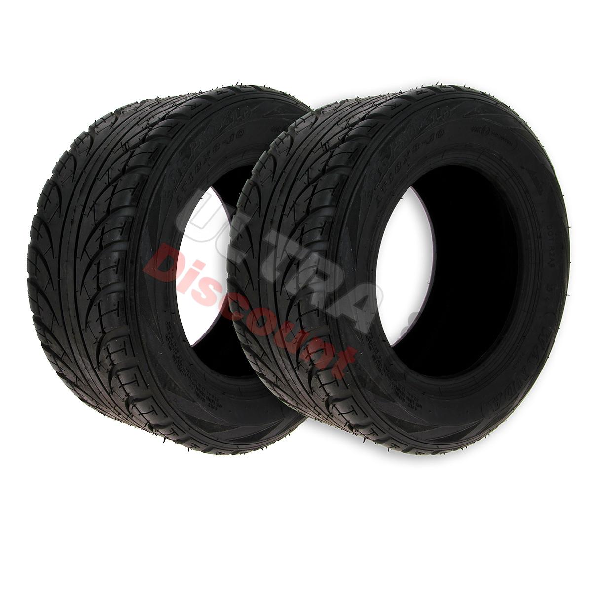 Paire de Pneus Avant Route 205-50-10 pour Quads SPY RACING 350, Pièces Quad SPY350F1