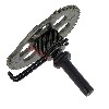 Arbre de Kick avec Pignon pour Scooters Jonway 125cc (YY125T), Pièces Scooter Jonway