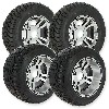 Lot de 4 Roues Complètes en Alu pour Quads Shineray 250cc STIXE-ST9E, Pièces Shineray 250 STIXE ST9E