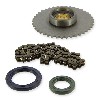 Kit pignon et chaine de démarreur pour moteurs Skyteam 50cc, Pièces Dax Skymax