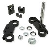Té de fourche complet 45x48x160 pour dirt bike (type 2) - NOIR, Pieces Dirt Bike