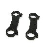 Paire de Té de Fourche pour Pocket Dirt Nitro 34mm Noir, Pieces Dirt Nitro