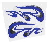 Autocollants pour Quad Shineray 200cc Bleu, Pièces Shineray 200STIIE et 200STIIEB