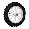 Roue arrière complète blanche pocket bike Cross (10'', type 2), Pièces Pocket Cross
