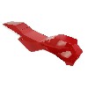 Carénage central Pocket Supermotard - Rouge, Pièces Pocket Supermotard