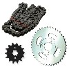 Kit transmission Chaine + couronne + pignon pour Skymini 10 pouces ST50-8/8A, Pièces Skymini Monkey - Gorilla
