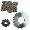 Kit transmission Chaine + couronne + pignon pour Skymini skybongo ST125-8/8A, Pièces Skymini Monkey - Gorilla