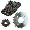 Kit transmission Chaine + couronne + pignon pour Skymax 125 Euro5, Pièces Dax Skymax