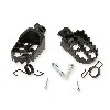 Cale pieds Noir Tuning en Acier pour Dirt bike, Pieces Dirt Bike