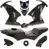 Carénage CARBONE Spéciale Edition pour Pocket MT4 (Noir), Pièces Pocket Blata MT4