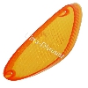 Cabochon Orange de clignotant avant gauche Scooter Baotian BT49QT-9, Pieces Baotian BT49QT-9
