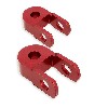 2 Réhausseurs garde au sol pour amortisseur dirt bike 3cm (Rouge), Pieces Dirt Bike