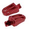 Cale pieds Rouge Tuning en Aluminium pour YAMAHA PW80, Pièces YAMAHA PW80
