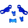Té de fourche dirt bike Tuning Bleu, Pieces Dirt Bike