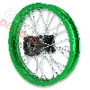 Jante dirt bike arrière verte 14'' pour AGB30 ( type 4 ), Pieces Dirt Bike
