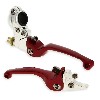 Paire de levier Dirt Bike en aluminium UD Racing (Rouge), Pieces Dirt Bike