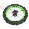Roue Avant 14'' Verte pour Dirt Bike AGB29, Pieces Dirt Bike