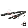 Chaine 70 Maillons RENFORCÉE Gros Pas TF8 pour Pocket Bike, Pieces Bike Nitro