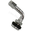 Valve coudée pour pneu Tubeless (chrome), Pièces Pocket Blata MT4