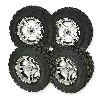 Lot de 4 Roues Complètes en Alu pour Quads Bashan 250cc BS250AS-43, Bashan 250cc BS250AS-43