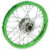 Jante avant 14'' Verte pour dirt bike AGB27 (type 1), Pieces Dirt Bike