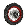Roue Arrière Complète 12'' Rouge pour Dirt Bike AGB27, Pieces Dirt Bike
