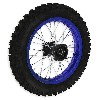 Roue Arrière Complète 14'' Bleue pour Dirt Bike AGB30, Pieces Dirt Bike