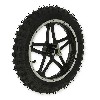 Roue avant complète noir pocket bike Cross (10'', type 1 ), Pièces Pocket Cross