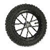 Roue avant complète pocket bike Cross (8'' noir), Pièces Pocket Cross