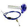 Poignée d'accélérateur rapide de qualité Bleu + Cable, Pièces Pocket Cross