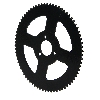 Couronne Renforcée 74 Dents Petit Pas H25 pour Pocket ZPF (3 Trous - 4 Branches - Ø26mm), Pièces Racing pocket ZPF