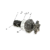 Pignon pocket bike renforcé 6 dts pas Américain chaine TF8 10mm, Pièces Racing pocket ZPF