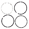 Segments pour Quads Shineray 200ST-6A, Pièces Shineray 200 ST6A