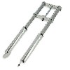 Fourche Pocket bike Supermotard argent, Pièces Pocket Supermotard