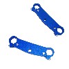 Paire de Té de fourche Tuning pour pocket Replique R1 ( BLEU ), Pièces pocket réplique R1